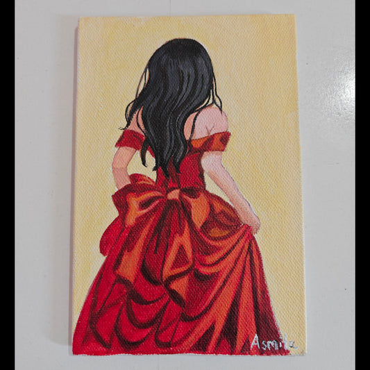 Handmade Acrylic Canvas Mini Art