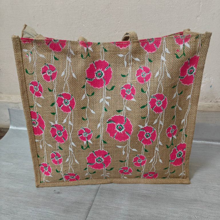Handmade Jute Painted Tote