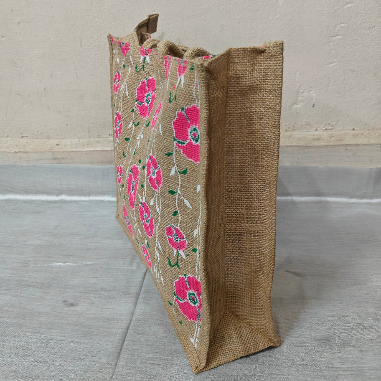 Handmade Jute Painted Tote