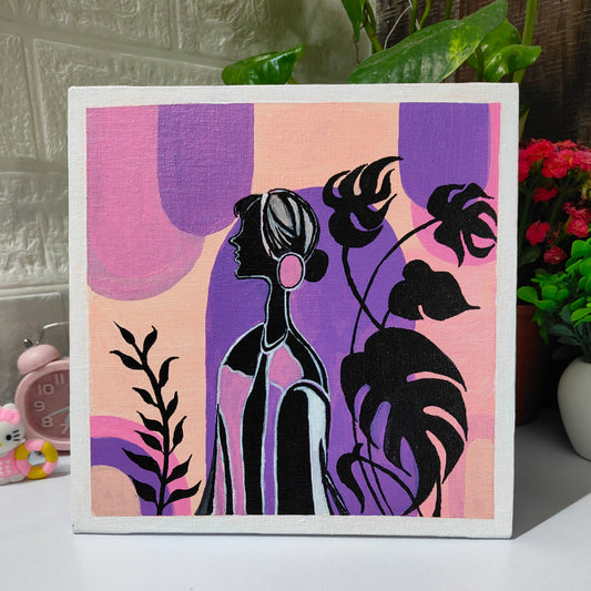 Handmade Acrylic Silhouette Canvas