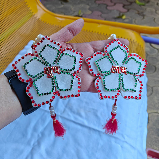 Handmade Resin Shubh Labh Hanging