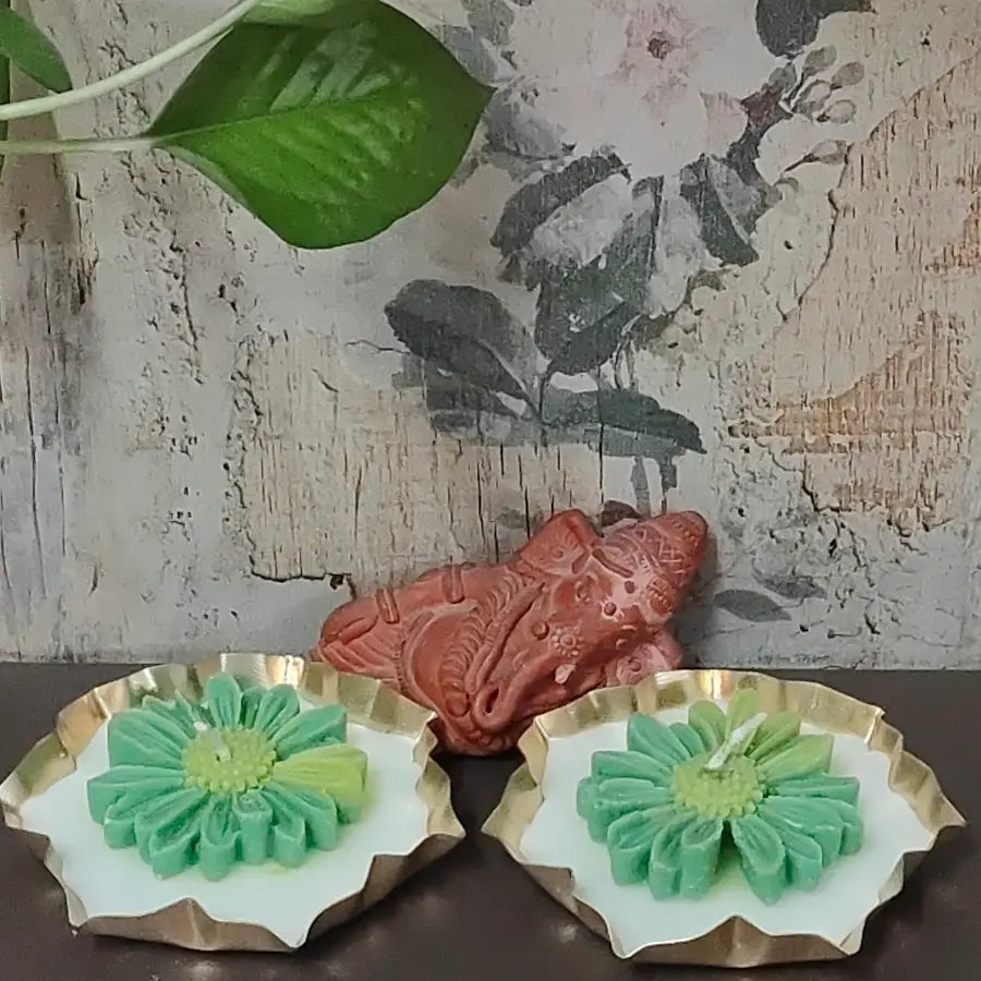 Handmade Urli Candle Set