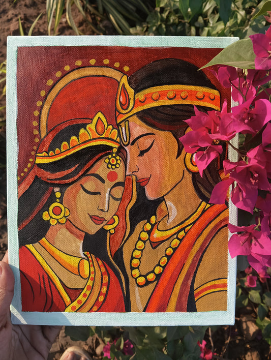 Handmade Acrylic Love Canvas