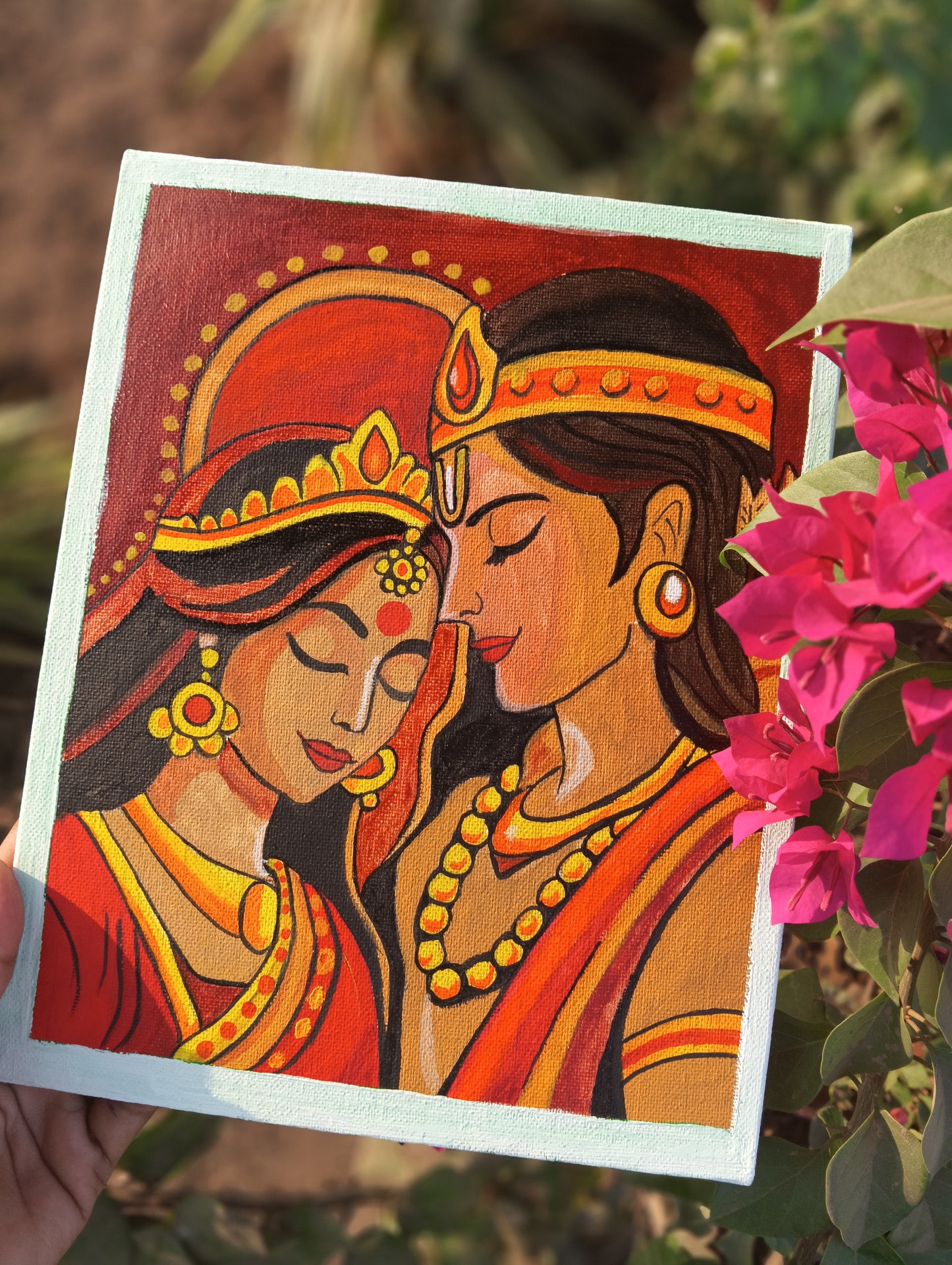 Handmade Acrylic Love Canvas