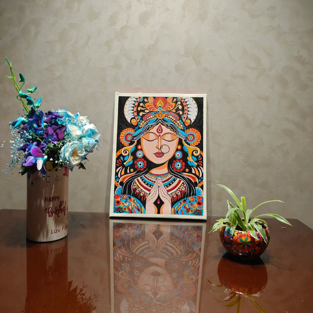 Handmade Canvas Shakti Art