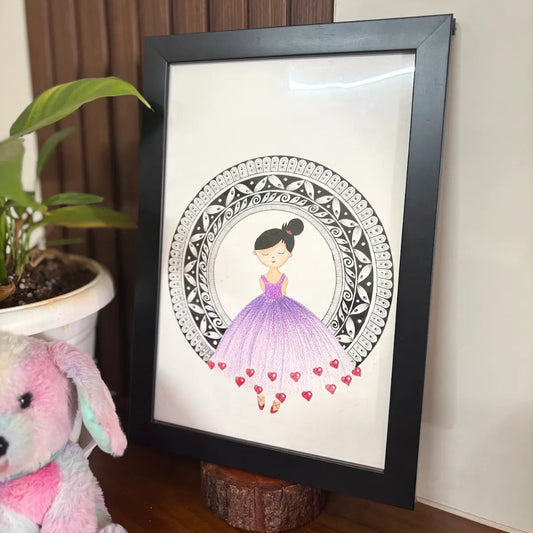Handmade Mandala Princess Wall Art