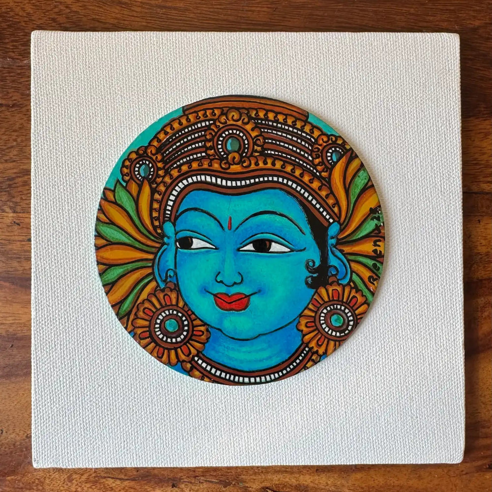 Handmade Radha Mini Canvas