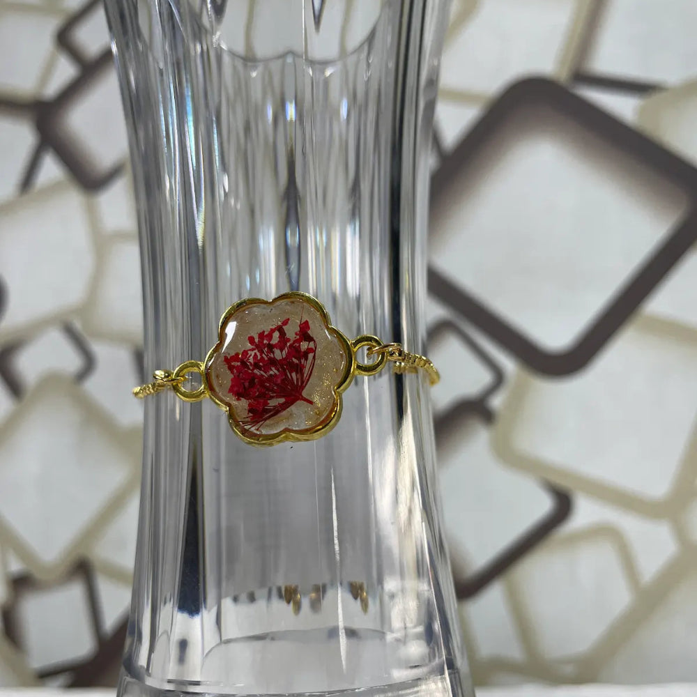 Handmade Resin Flower Bracelet