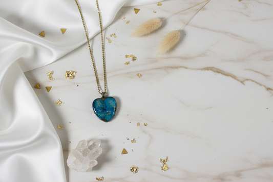 Handmade Resin Floral Pendant