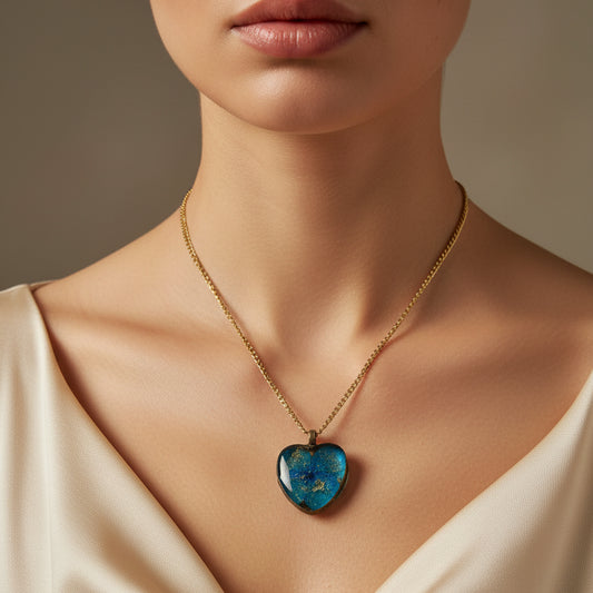 Handmade Resin Floral Pendant