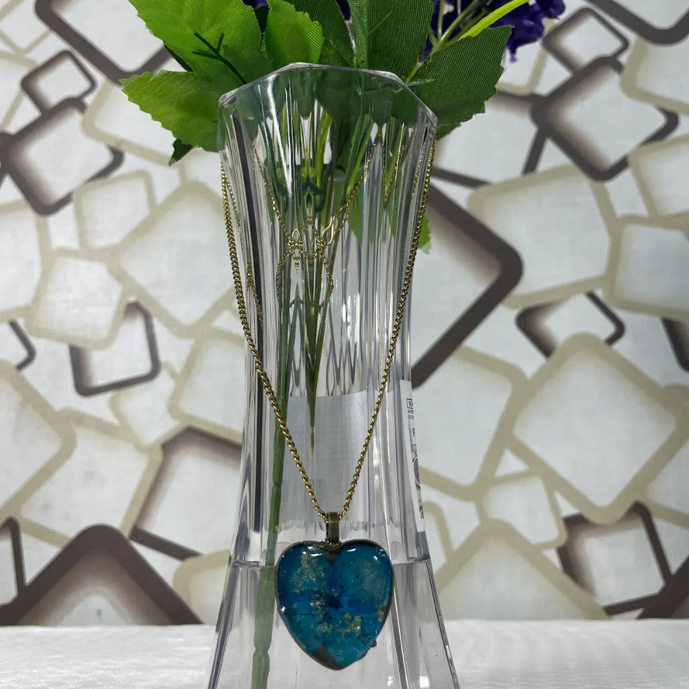 Handmade Resin Floral Pendant