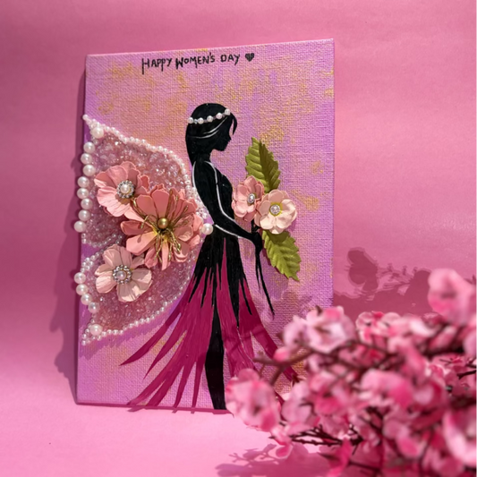 Handmade Pearl Canvas Art