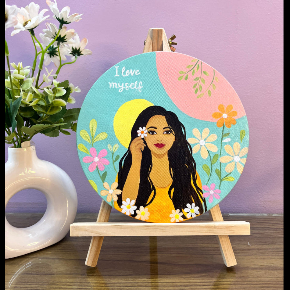 Handmade Feminine Canvas Art