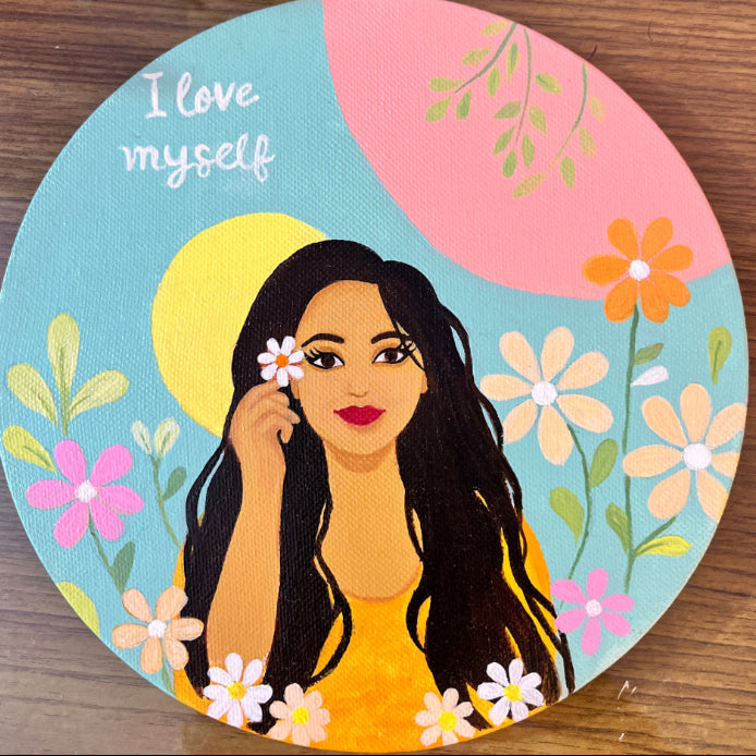 Handmade Feminine Canvas Art