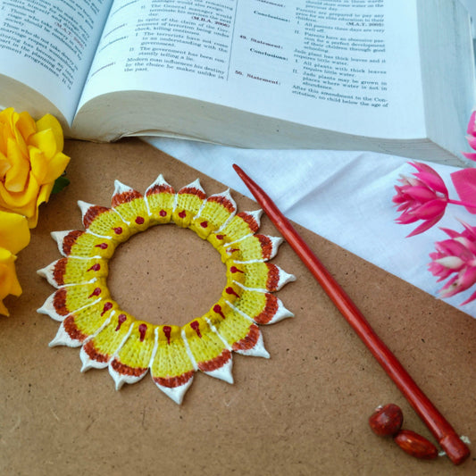Handmade Clay Floral Hair Pin
