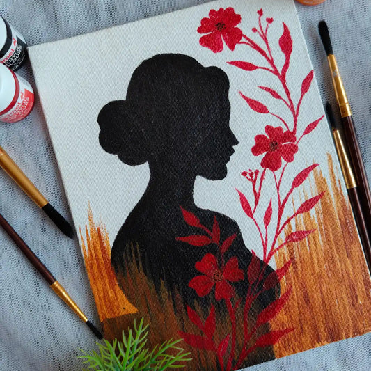 Handmade Acrylic Canvas Portrait
