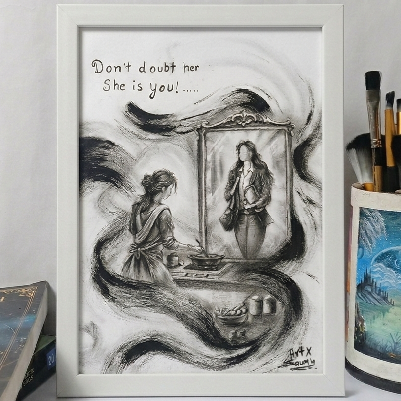 Handmade Charcoal Wall Art
