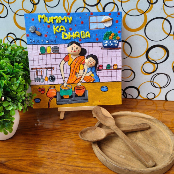 Handmade Clay Kitchen Wall Art