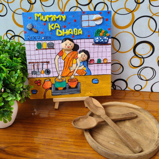 Handmade Clay Kitchen Wall Art