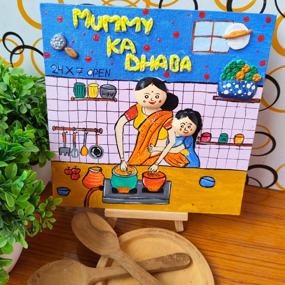 Handmade Clay Kitchen Wall Art