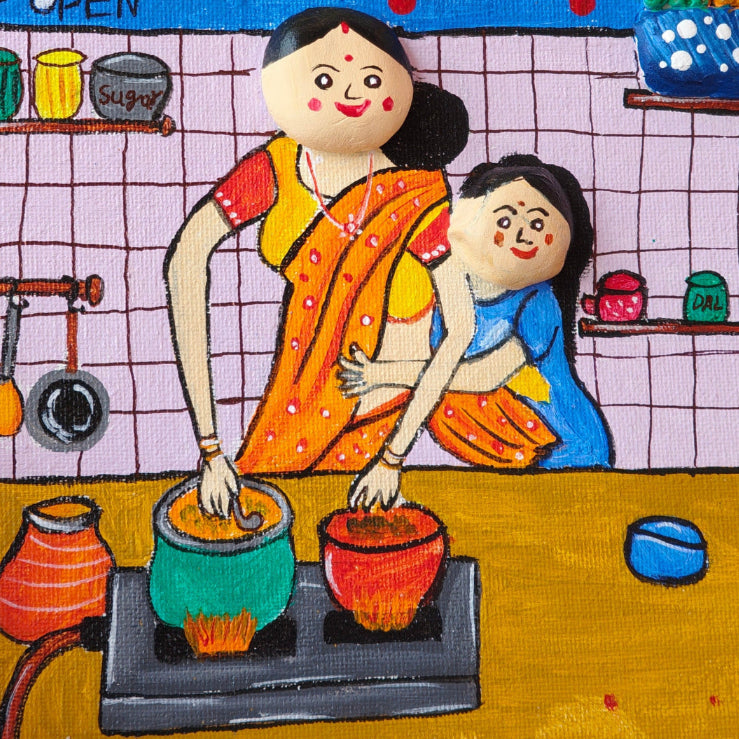 Handmade Clay Kitchen Wall Art