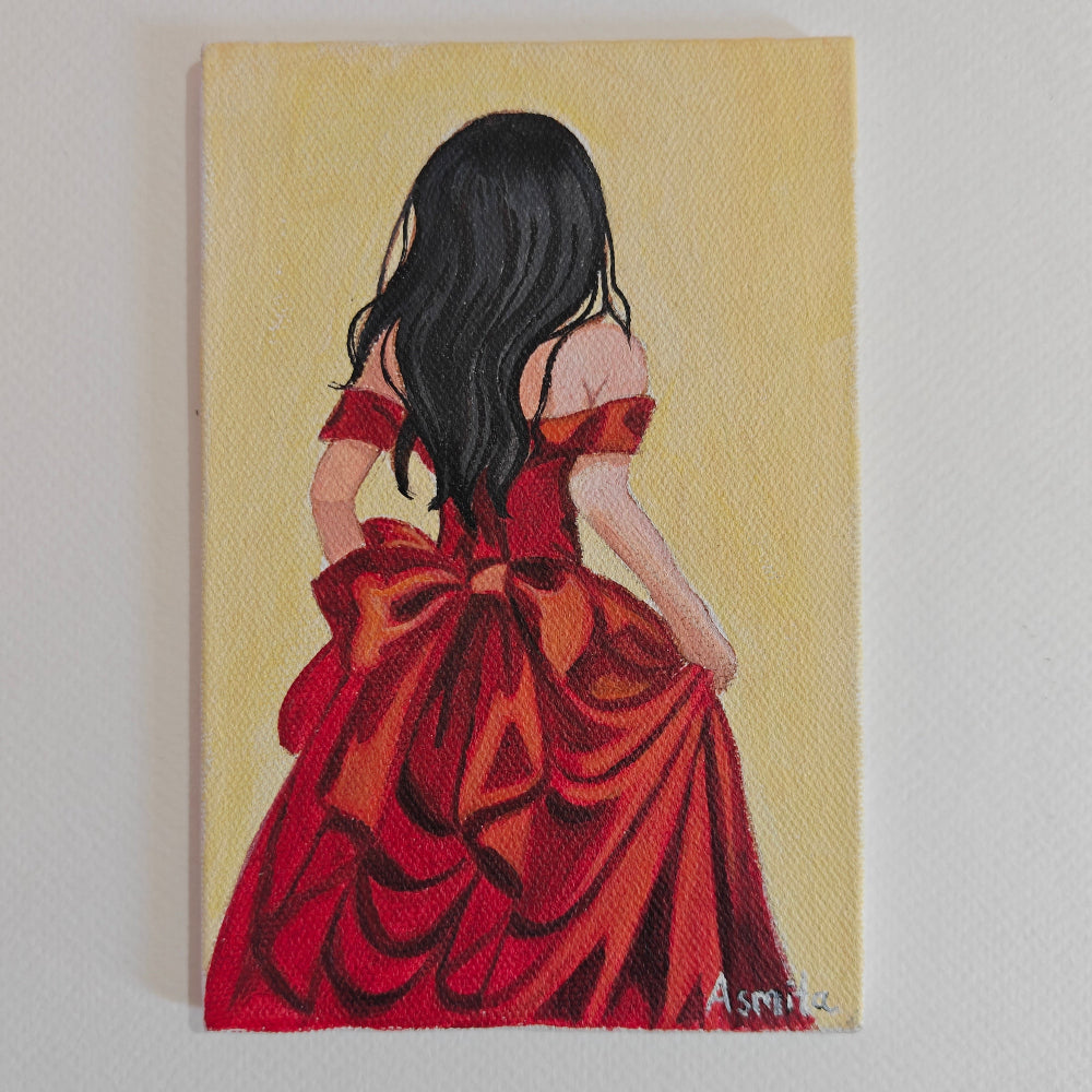 Handmade Acrylic Canvas Mini Art
