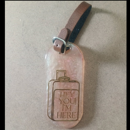 Handmade Resin Travel Tag