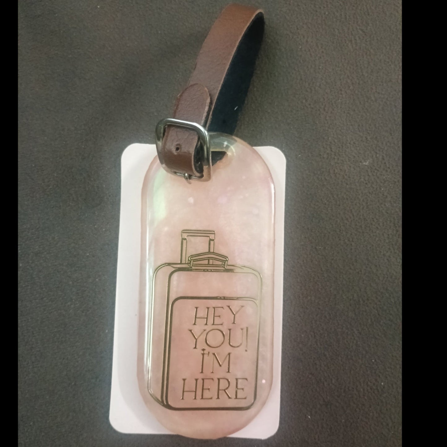 Handmade Resin Travel Tag
