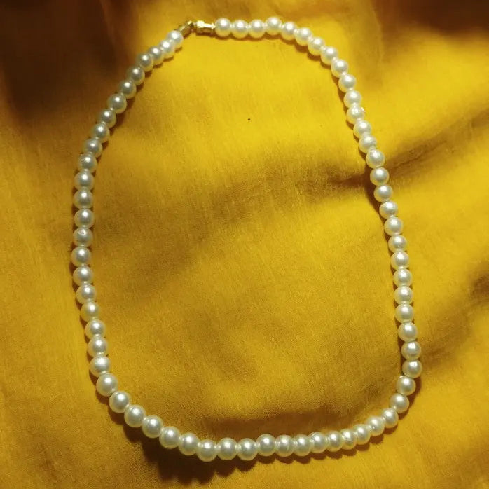 Handmade Pearl Bead Necklace