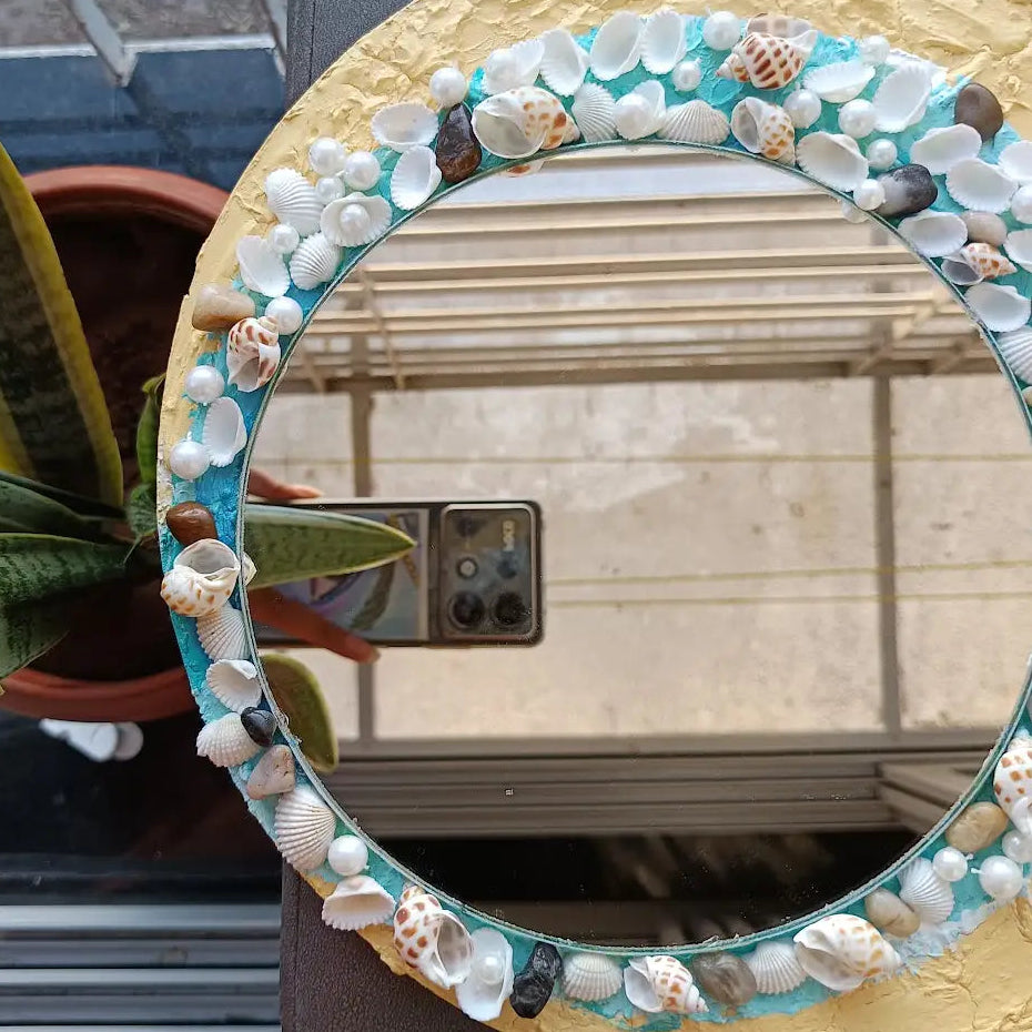 Handmade Seashell Wall Mirror