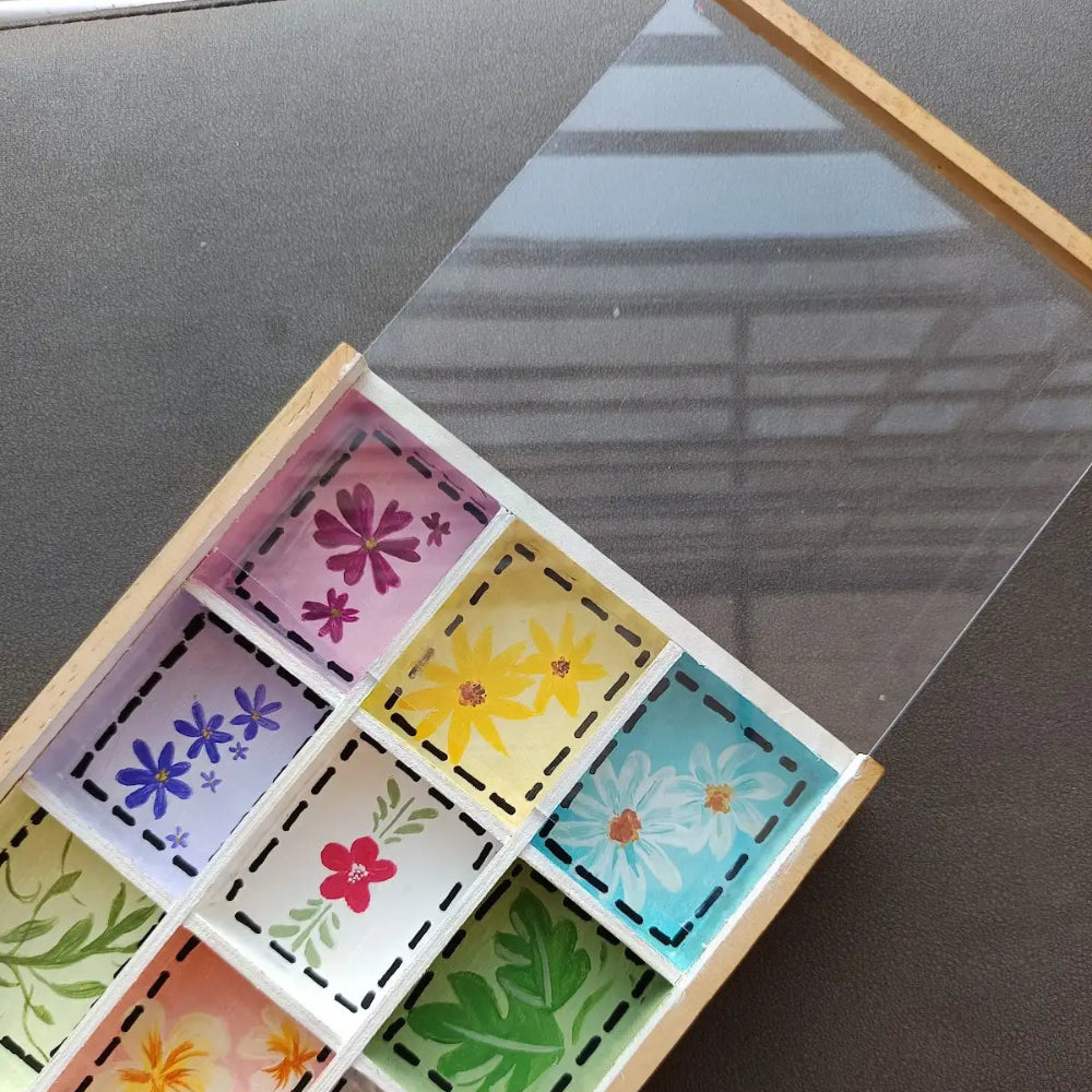 Handpainted Wooden Jewelry Organiser
