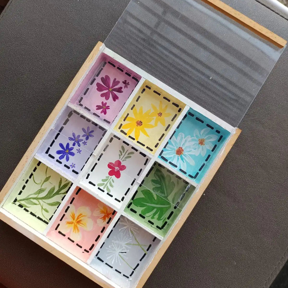 Handpainted Wooden Jewelry Organiser