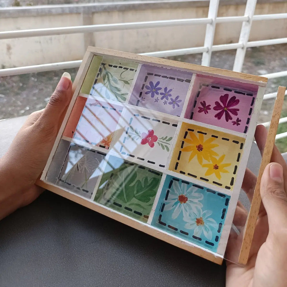Handpainted Wooden Jewelry Organiser