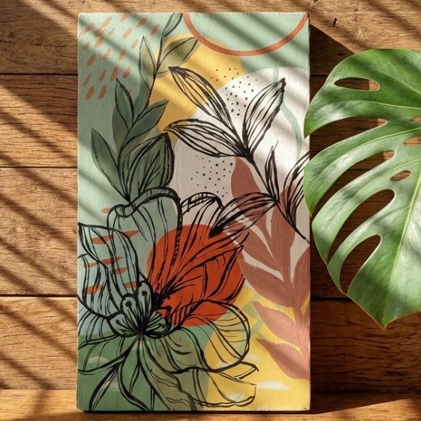 Handmade Wooden Abstract Wall Art