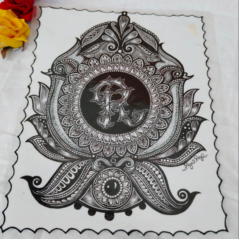 Handmade Mandala Name Art