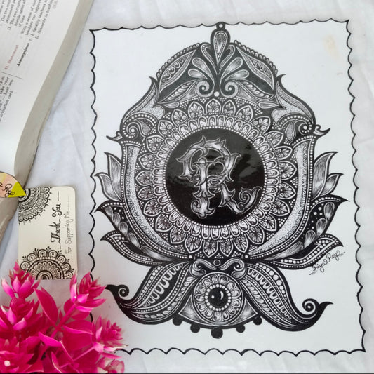 Handmade Mandala Name Art