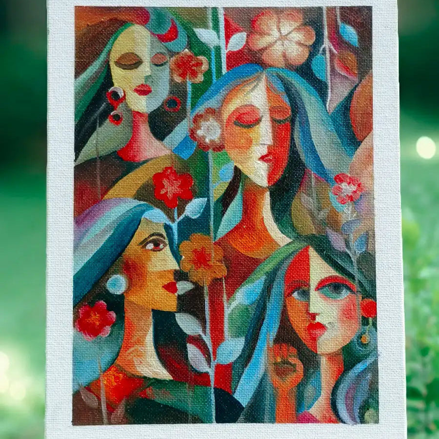 Handmade Oil Canvas Portrait