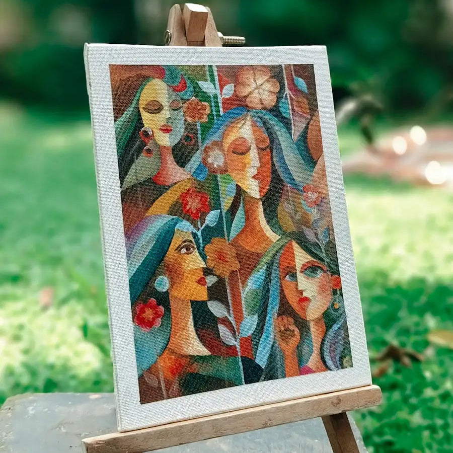 Handmade Oil Canvas Portrait