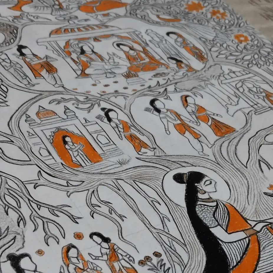 Handmade Ramayan Pattachitra Art