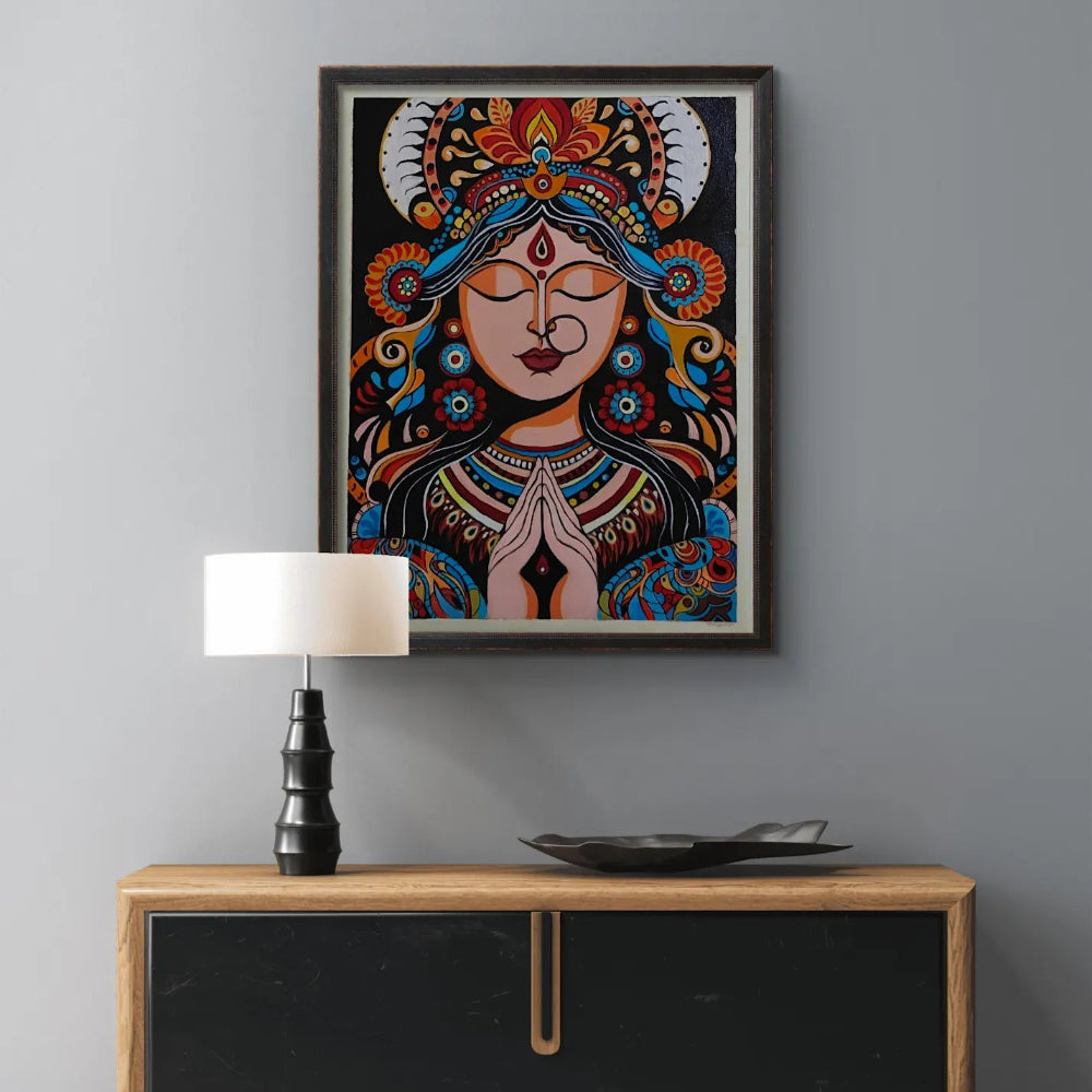 Handmade Canvas Shakti Art