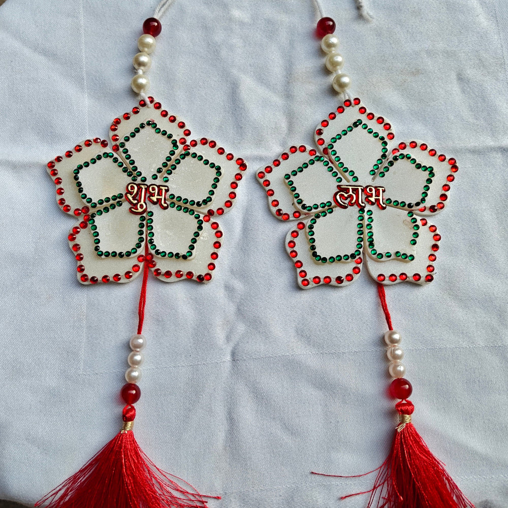 Handmade Resin Shubh Labh Hanging