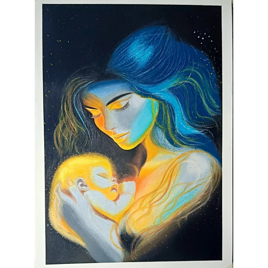 Handmade Oil Pastel Portrait