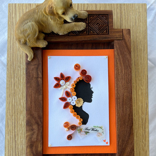 Handmade Quilling Greeting Card