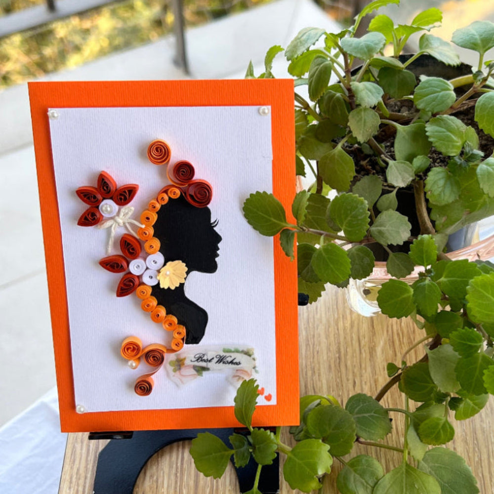 Handmade Quilling Greeting Card