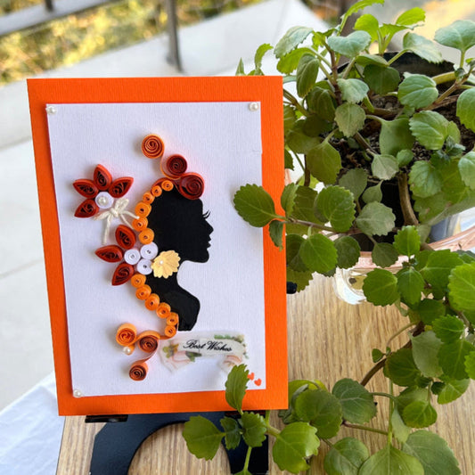 Handmade Quilling Greeting Card