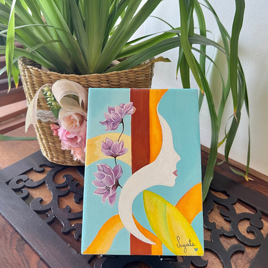 Handmade Acrylic Canvas Abstract