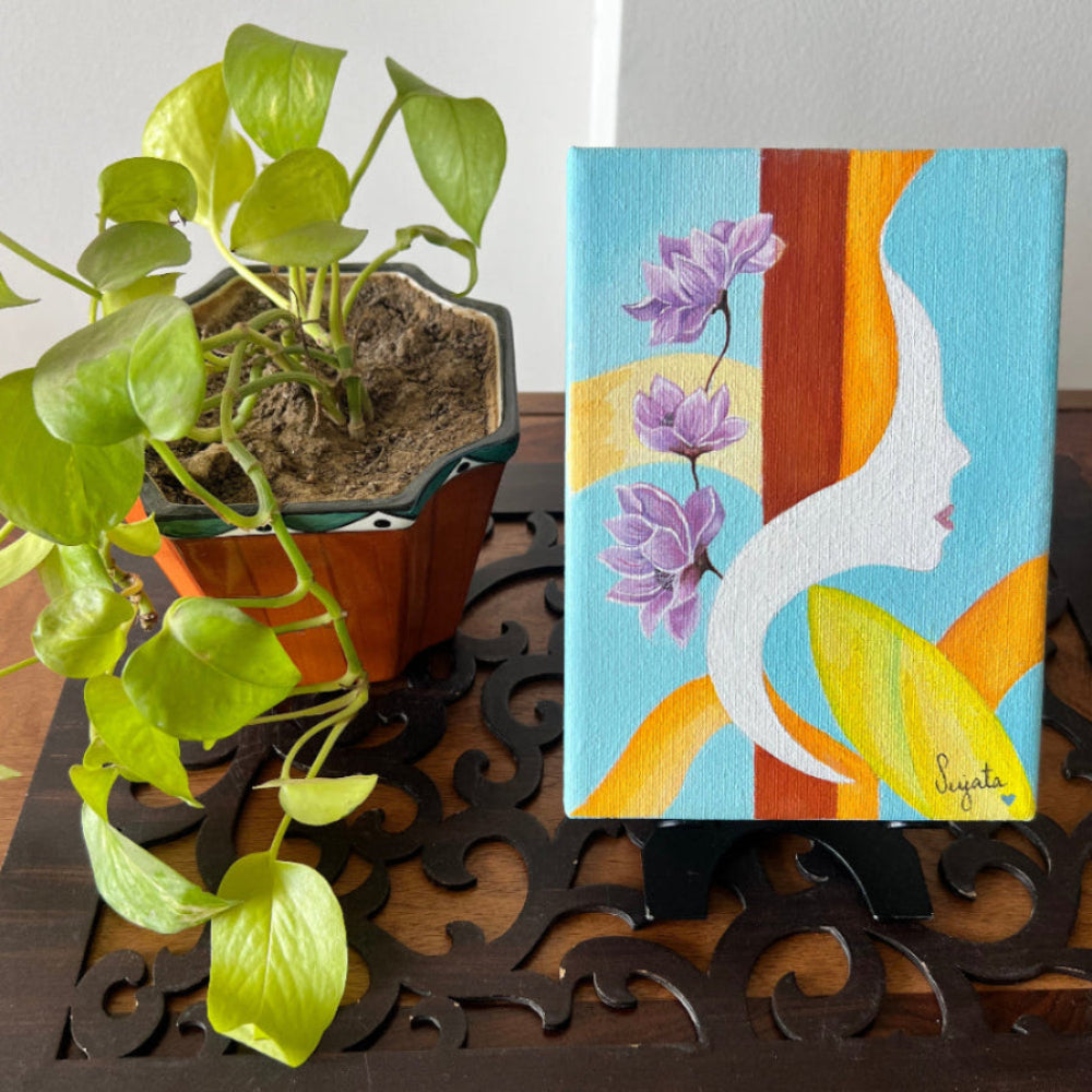 Handmade Acrylic Canvas Abstract
