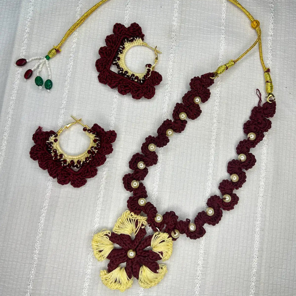 Handmade Crochet Jewelry Set