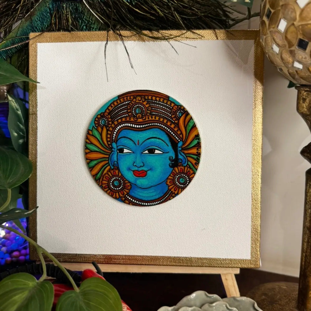 Handmade Radha Mini Canvas
