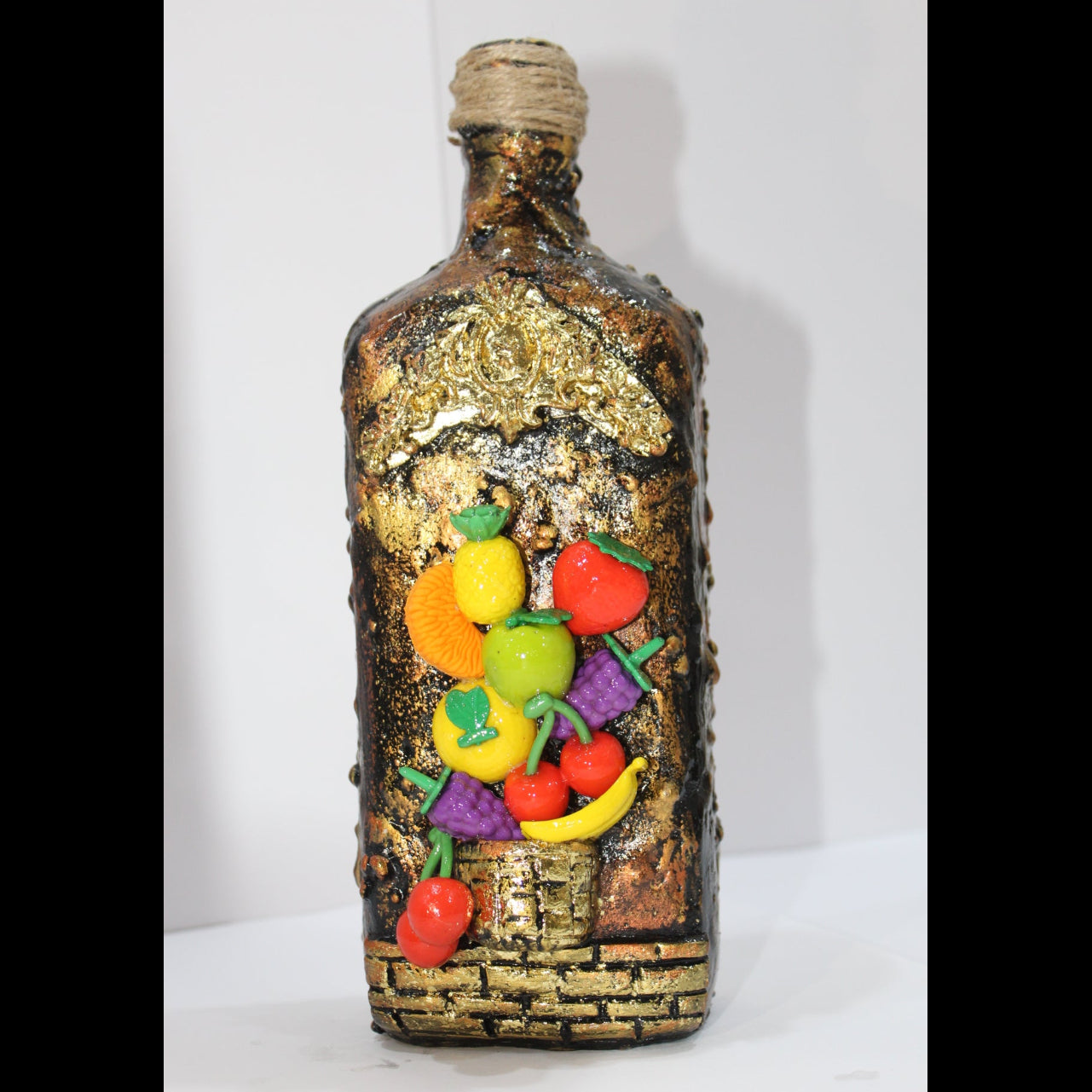 Handmade Clay Art Bottle